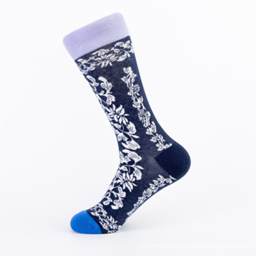 Sockenhersteller Custom Männer Baumwollsport -Komprimierung Socken 3d Jacquard Fashion Mens Socken 2019